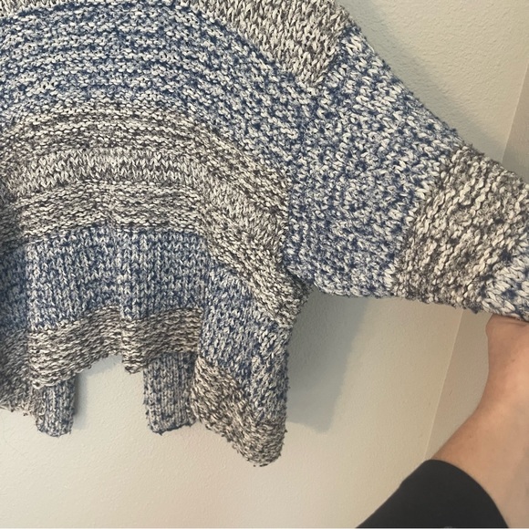 Vince chunky knit open front cardigan Size M/L blue and gray - Picture 9 of 13